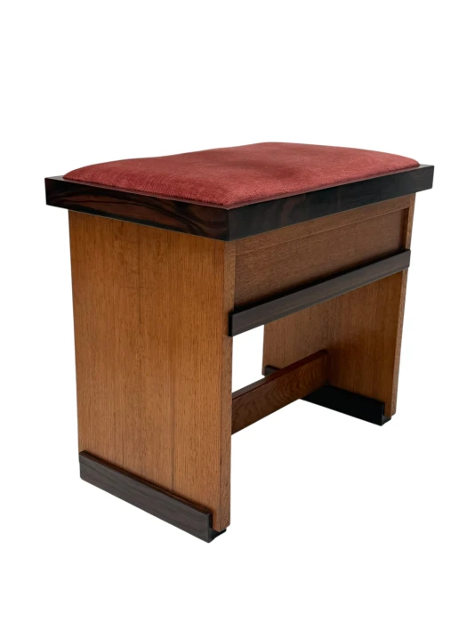 Art Deco Modernistl Stool by Hendrik Wouda for Pander, 1924